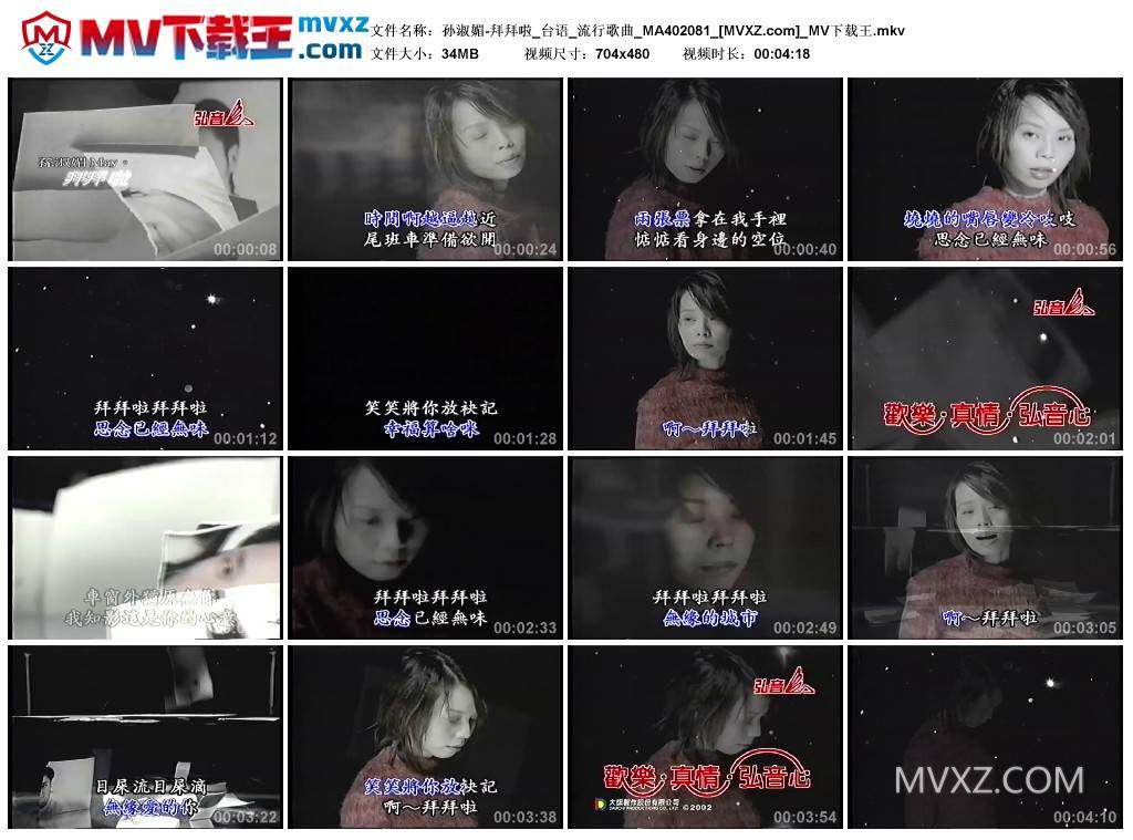 孙淑媚-拜拜啦_台语_流行歌曲_MA402081